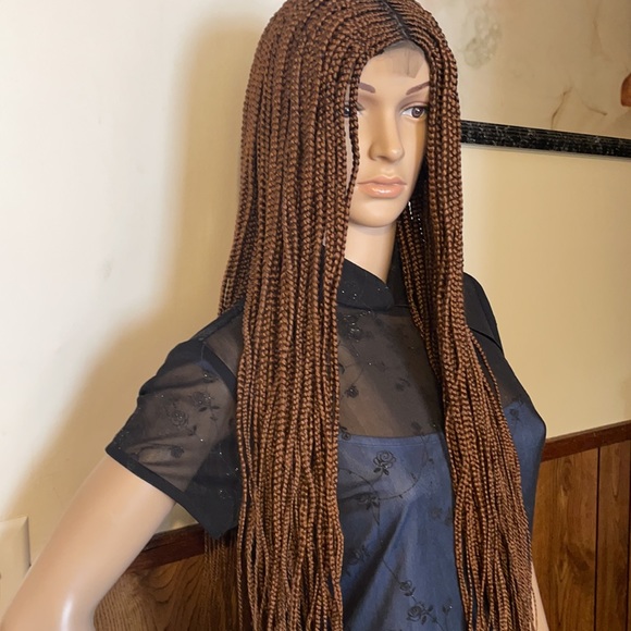 Hand braided full lace wig